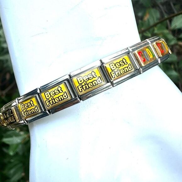 D’LinQ stainless steel link bracelet - Picture 3 of 9